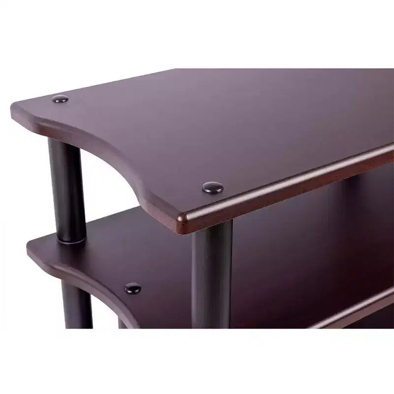 Monolith Double-Wide XL 3-Tier AV Stand 300 lbs Weight Capacity Per Shelf Organize Display AV Components Home Theater or Entertainment System,
