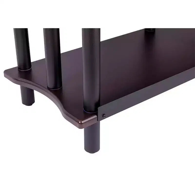 Monolith Double-Wide XL 3-Tier AV Stand 300 lbs Weight Capacity Per Shelf Organize Display AV Components Home Theater or Entertainment System,