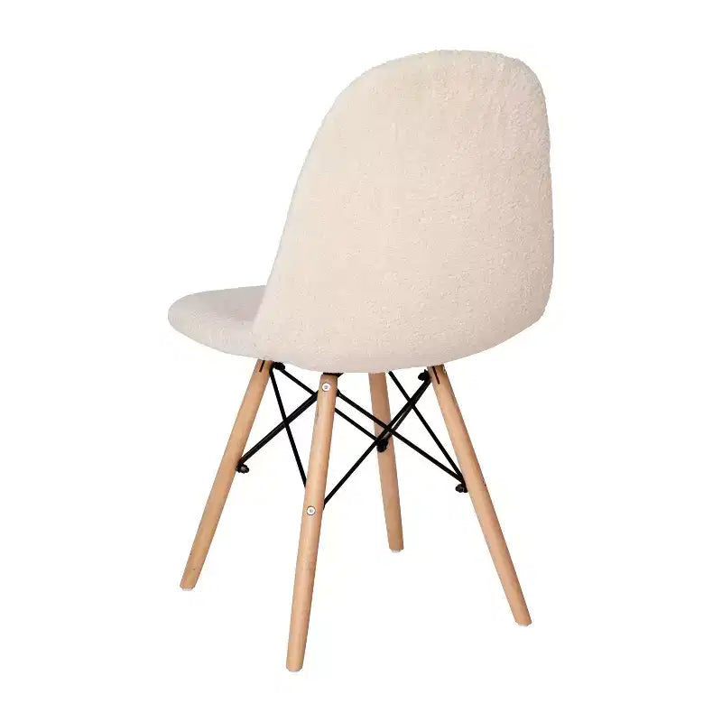 Merrick Lane Set of 2 Lyon Faux Shearling Accent Chairs, Modern Accent Chair For Bedroom, Entryway, and Living Room