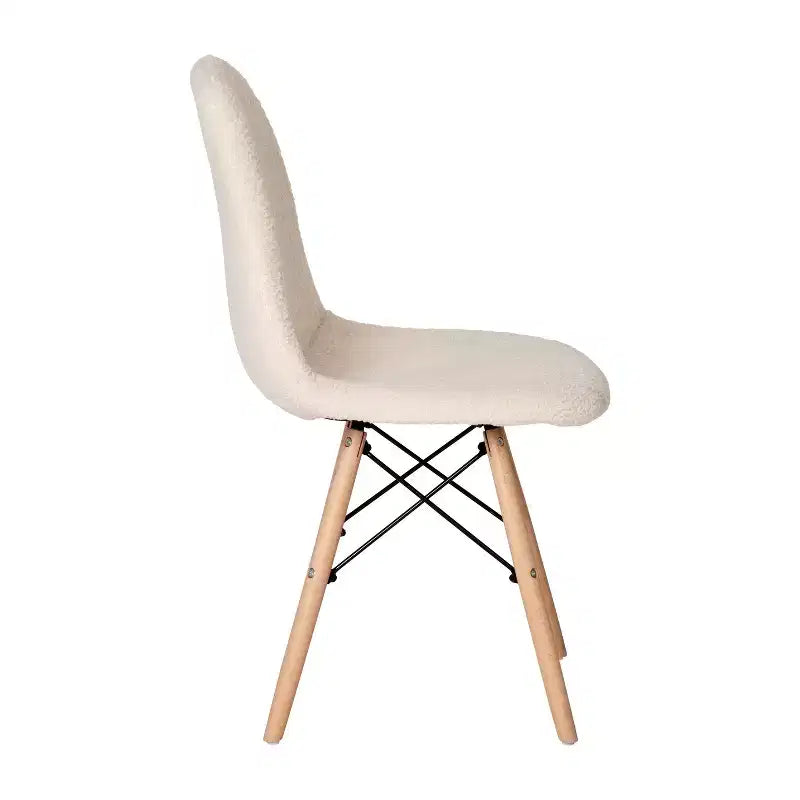 Merrick Lane Set of 2 Lyon Faux Shearling Accent Chairs, Modern Accent Chair For Bedroom, Entryway, and Living Room