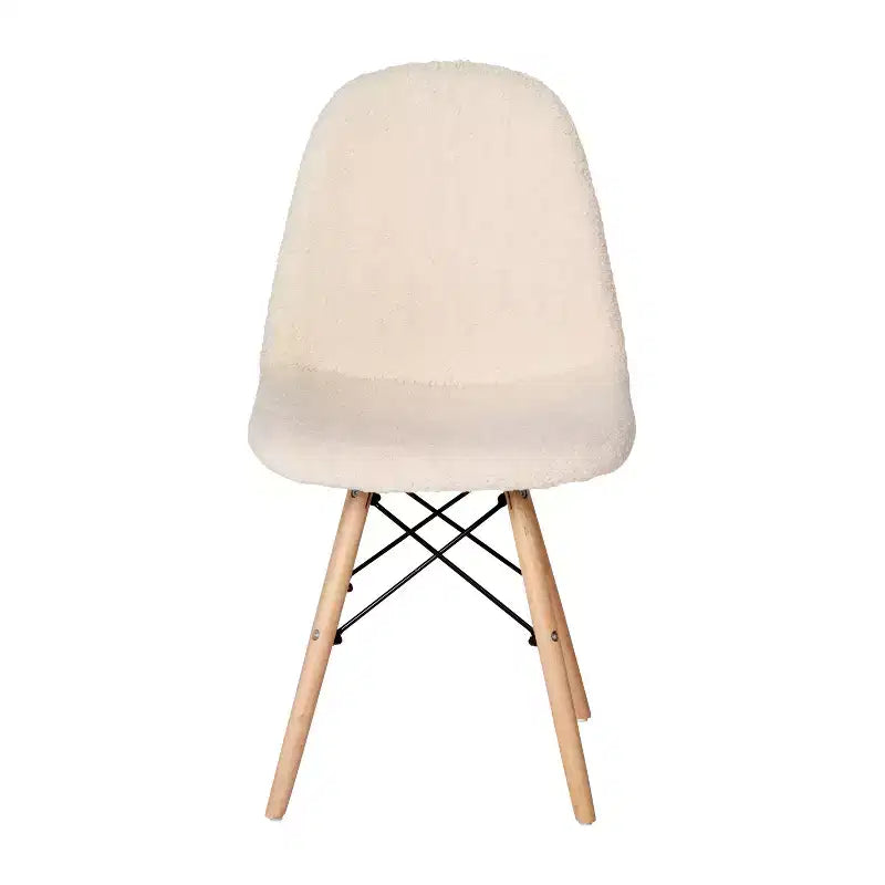 Merrick Lane Set of 2 Lyon Faux Shearling Accent Chairs, Modern Accent Chair For Bedroom, Entryway, and Living Room