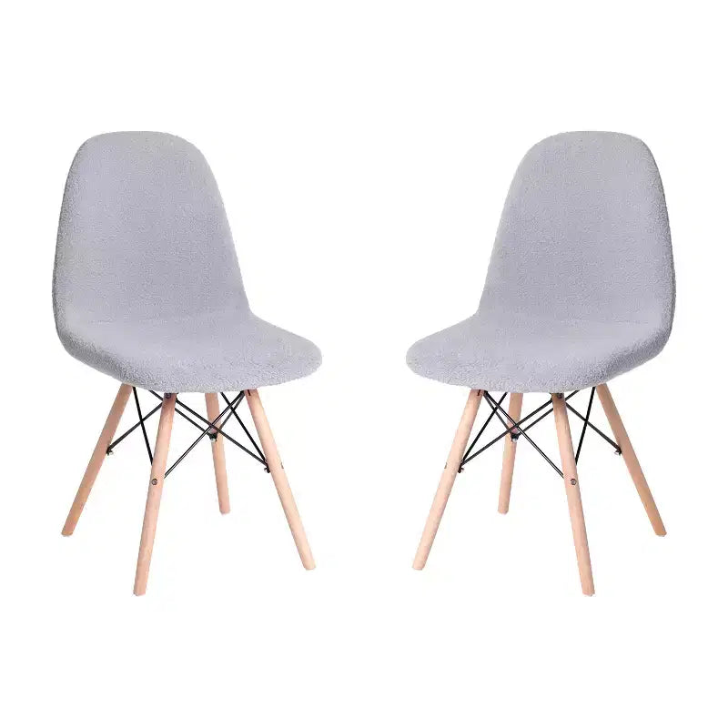 Merrick Lane Set of 2 Lyon Faux Shearling Accent Chairs, Modern Accent Chair For Bedroom, Entryway, and Living Room