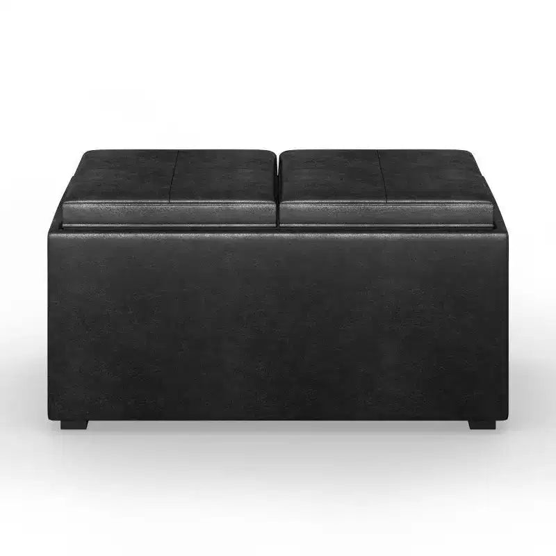 5pc Franklin Storage Ottoman and benches Distressed - WyndenHall
