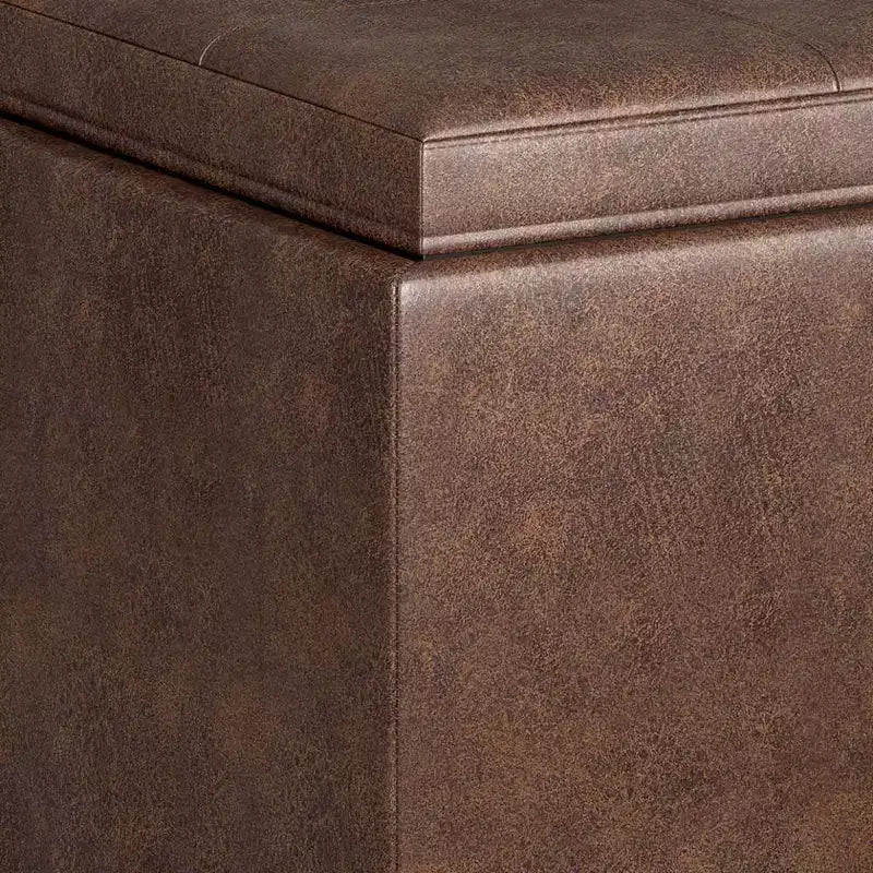 5pc Franklin Storage Ottoman and benches Distressed - WyndenHall