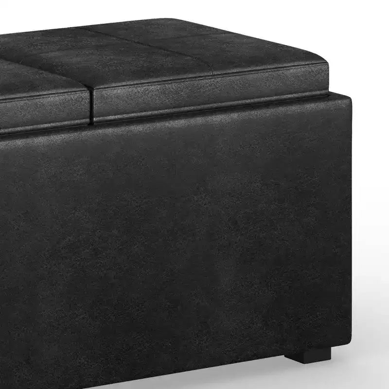 5pc Franklin Storage Ottoman and benches Distressed - WyndenHall