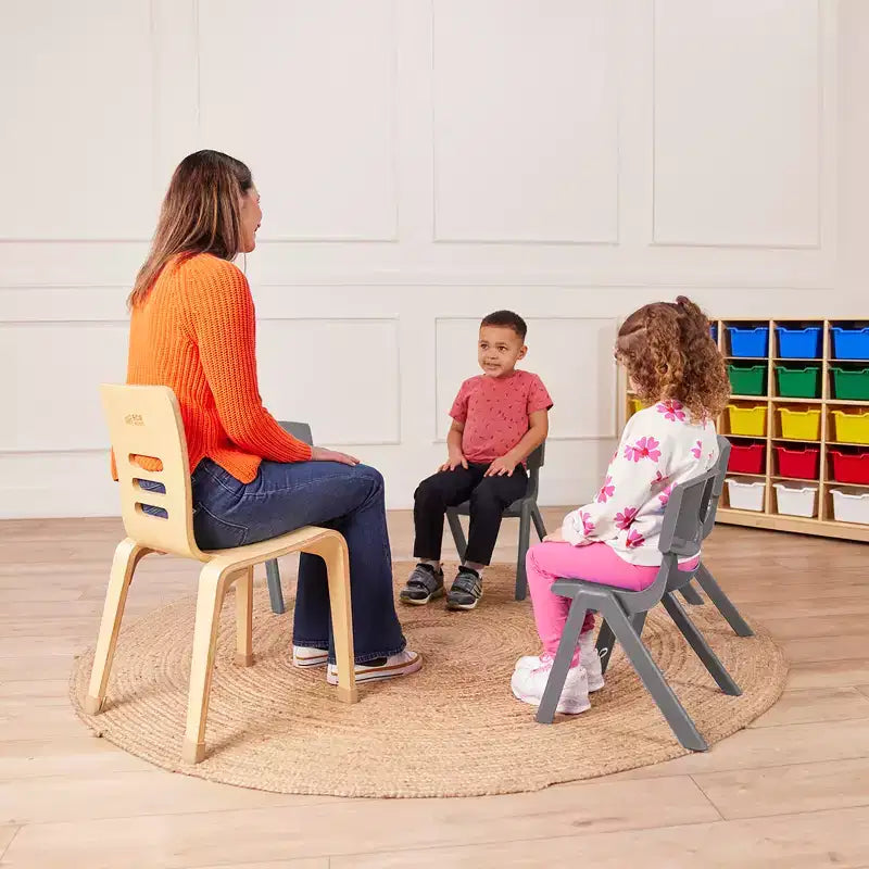 12in Plastic School Stack Chair 4-Pack
