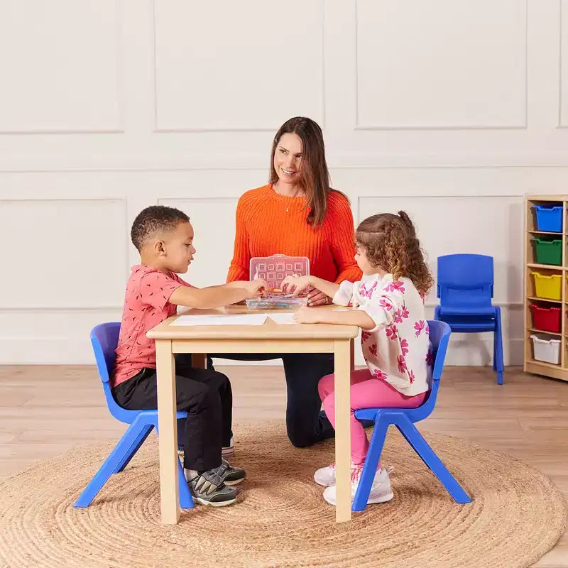 12in Plastic School Stack Chair 4-Pack