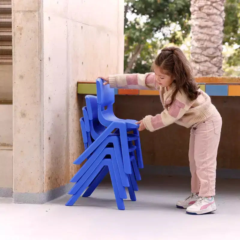 12in Plastic School Stack Chair 4-Pack