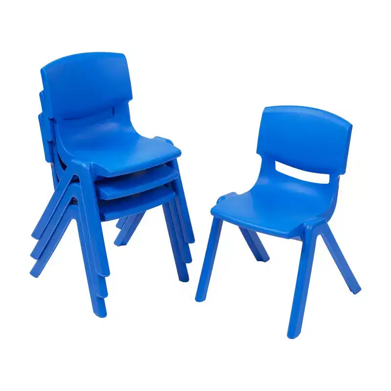 12in Plastic School Stack Chair 4-Pack