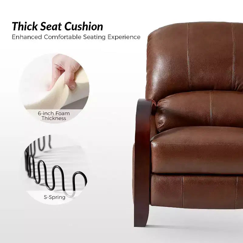 Set of 2 Alexandra Genuine Leather Manual Recliner| ART OF LIVING DESIGNS
