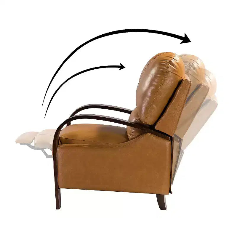 Set of 2 Alexandra Genuine Leather Manual Recliner| ART OF LIVING DESIGNS