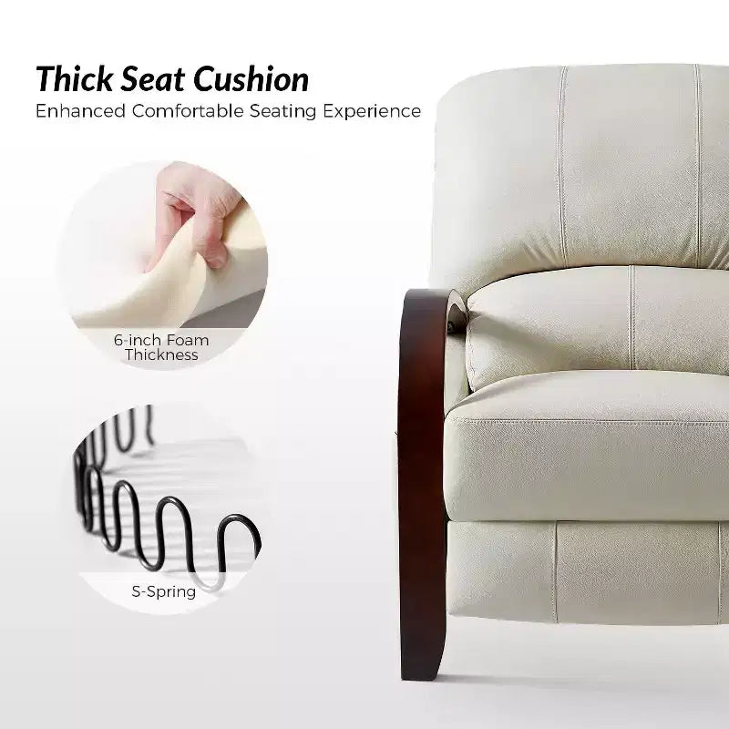 Set of 2 Alexandra Genuine Leather Manual Recliner| ART OF LIVING DESIGNS