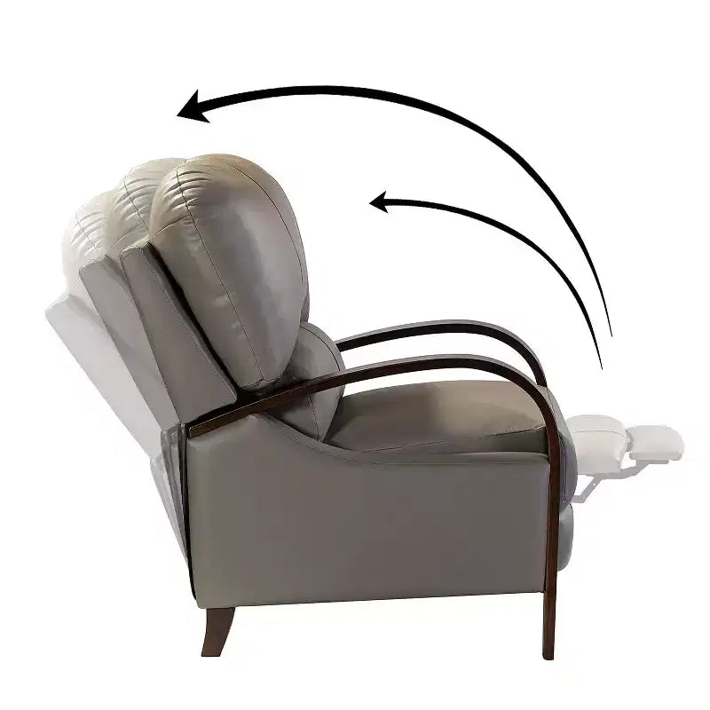 Set of 2 Alexandra Genuine Leather Manual Recliner| ART OF LIVING DESIGNS