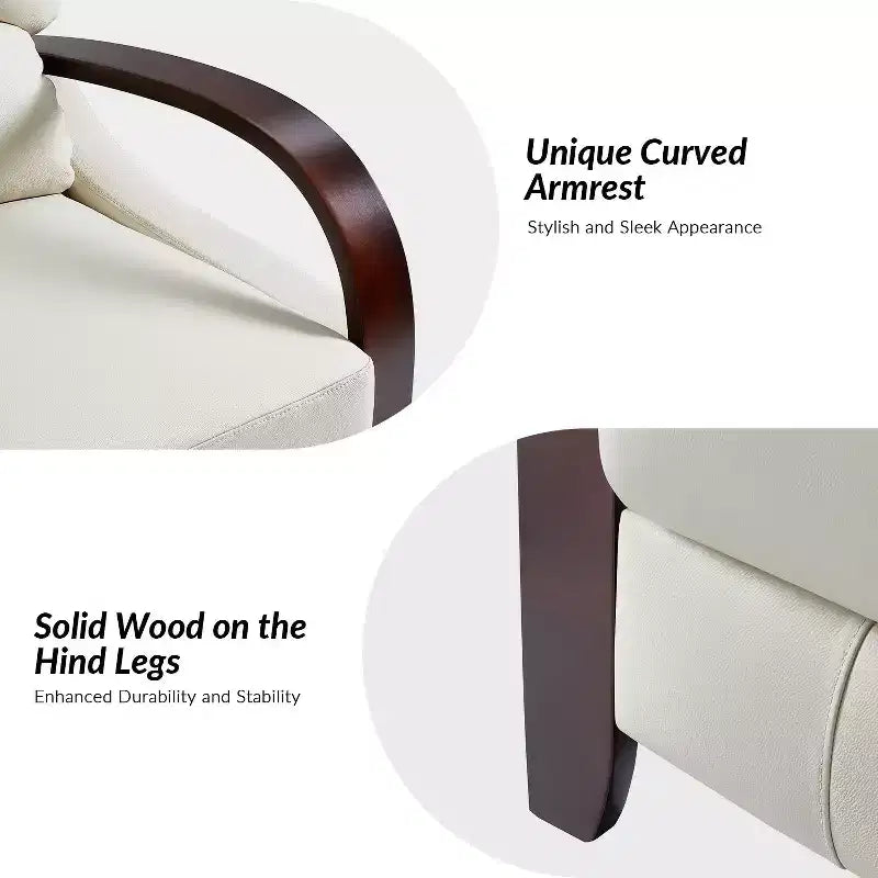 Set of 2 Alexandra Genuine Leather Manual Recliner| ART OF LIVING DESIGNS