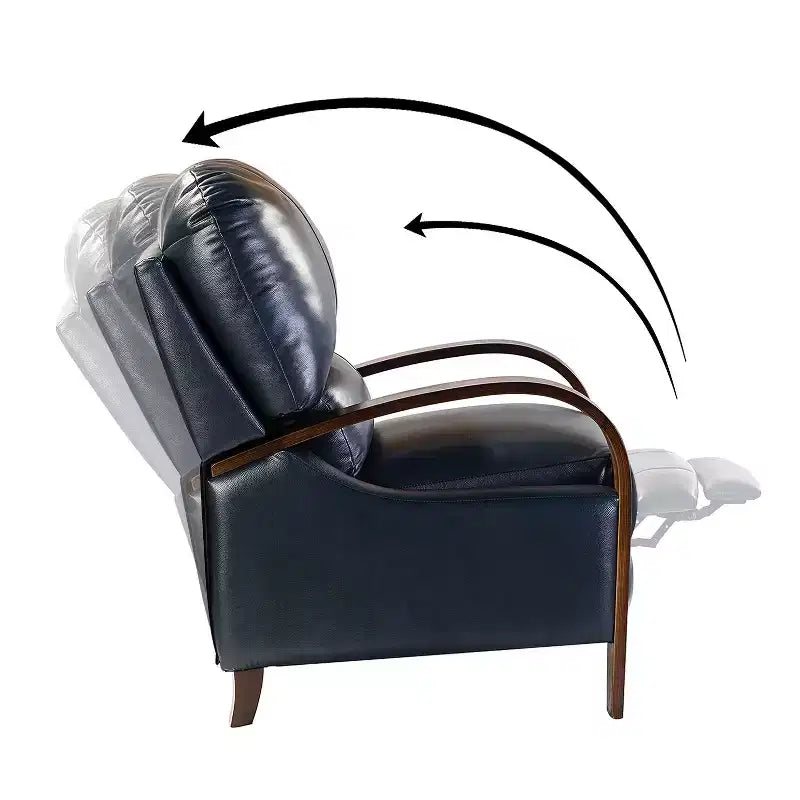Set of 2 Alexandra Genuine Leather Manual Recliner| ART OF LIVING DESIGNS