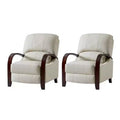Set of 2 Alexandra Genuine Leather Manual Recliner| ART OF LIVING DESIGNS