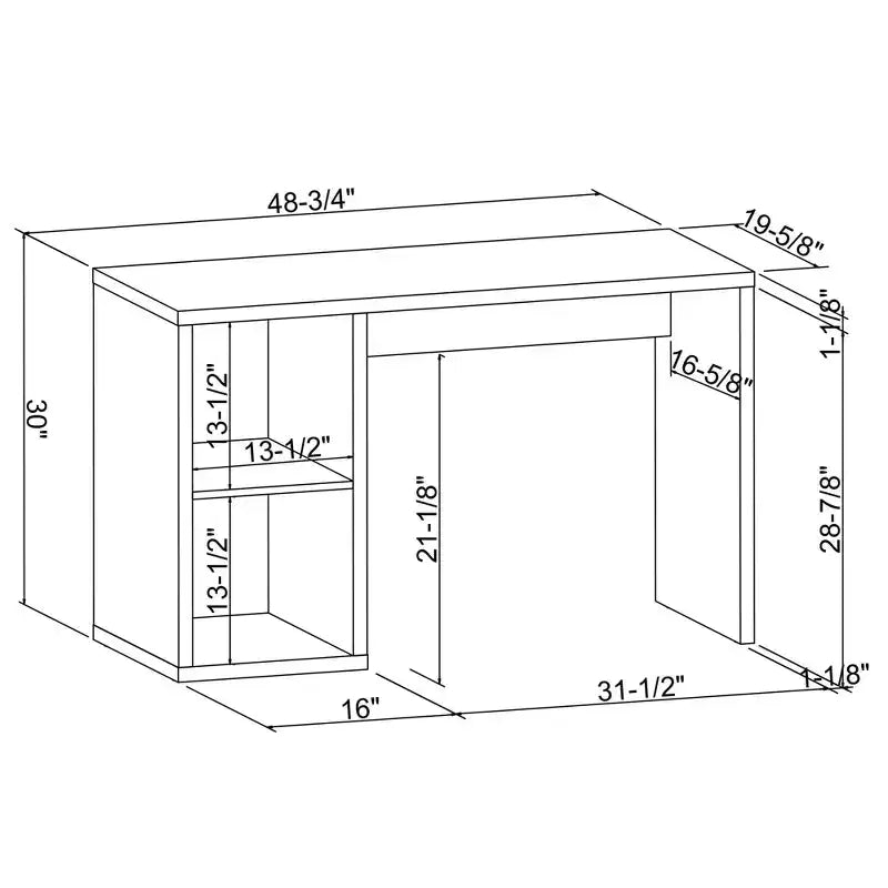 Alexei 2 Cube Desk - Linon