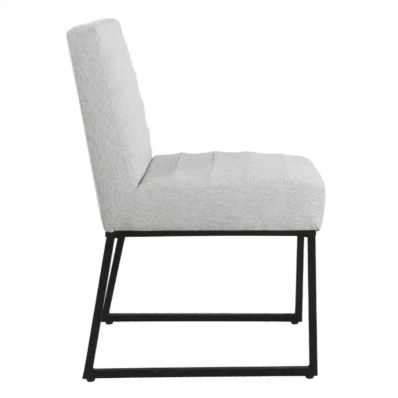 Channeled Metal Dining Chair - HomePop