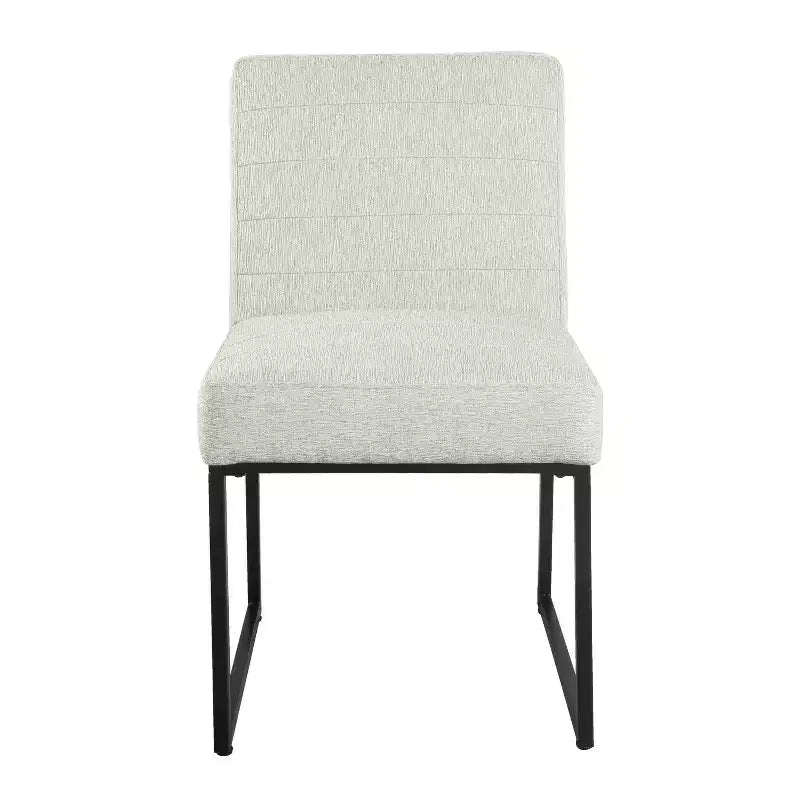 Channeled Metal Dining Chair - HomePop