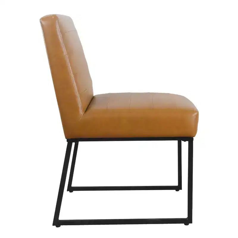 Channeled Metal Dining Chair - HomePop