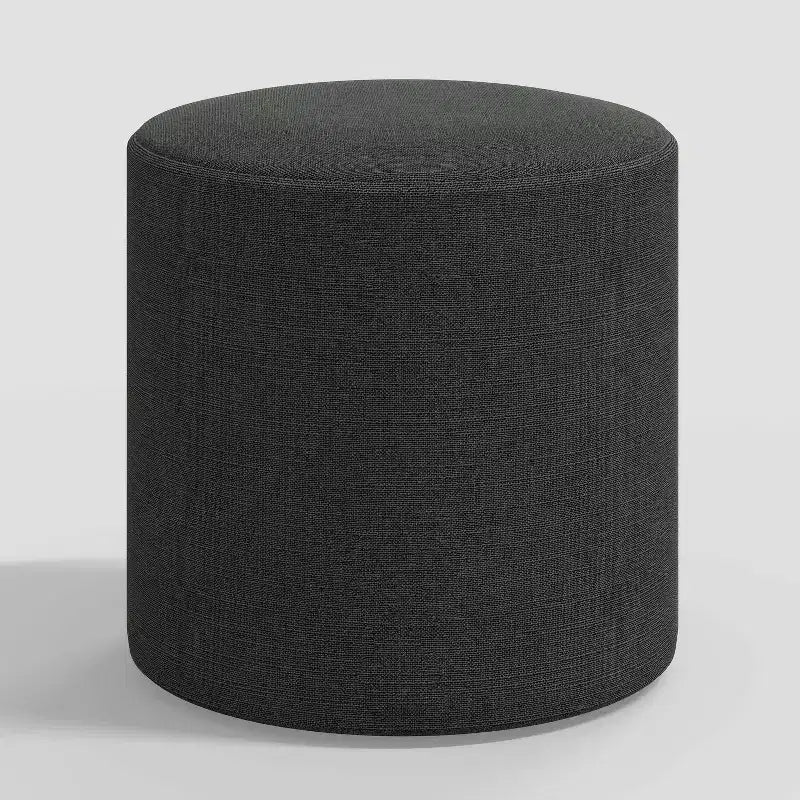 Skyline Furniture Round Thalia Ottoman Linen