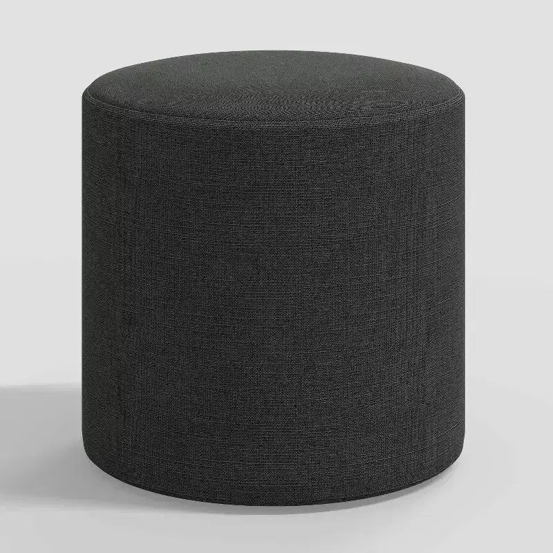 Skyline Furniture Round Thalia Ottoman Linen