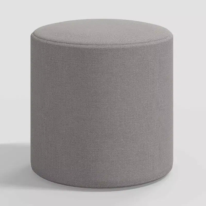 Pouf rond en lin Thalia de Skyline Furniture