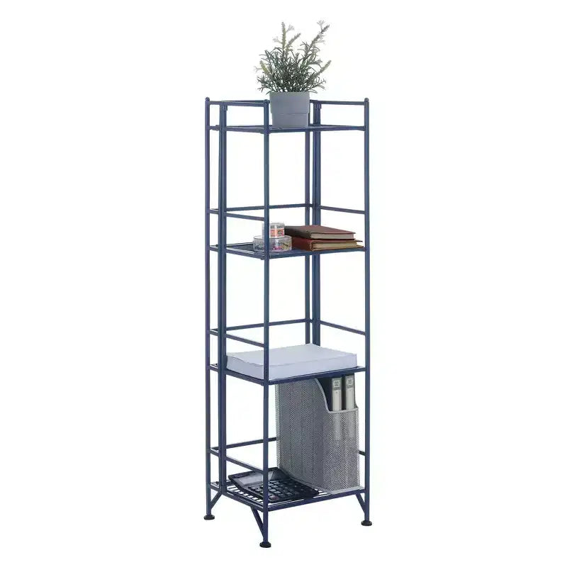 44.75 Xtra Storage 4 Tier Folding Metal Shelf - Breighton Home
