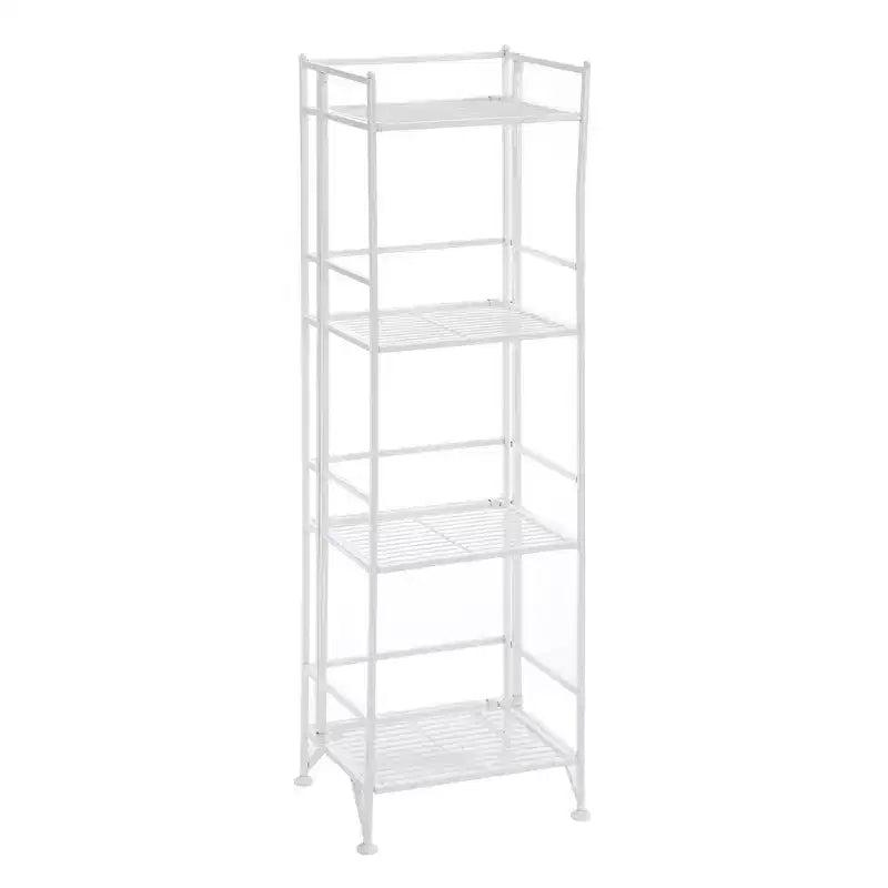 44.75 Xtra Storage 4 Tier Folding Metal Shelf - Breighton Home