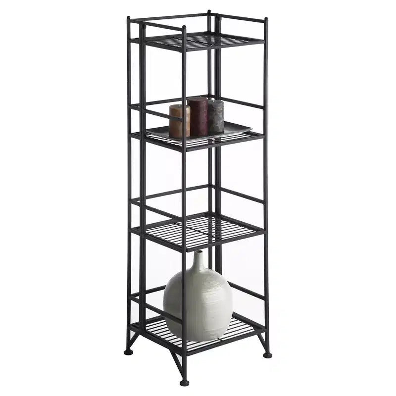 44.75 Xtra Storage 4 Tier Folding Metal Shelf - Breighton Home