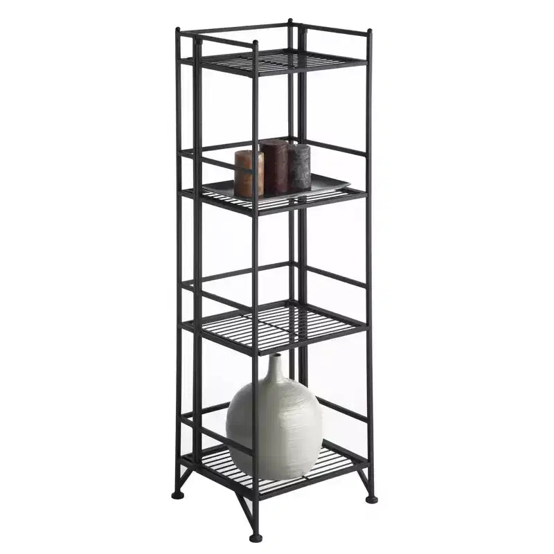 44.75 Xtra Storage 4 Tier Folding Metal Shelf - Breighton Home