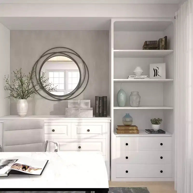 Metal Overlapping Circle Frame Wall Mirror- Olivia & May
