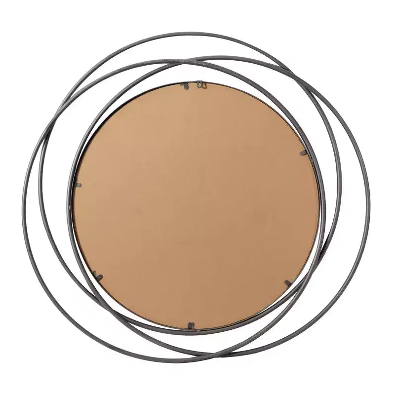 Metal Overlapping Circle Frame Wall Mirror- Olivia & May