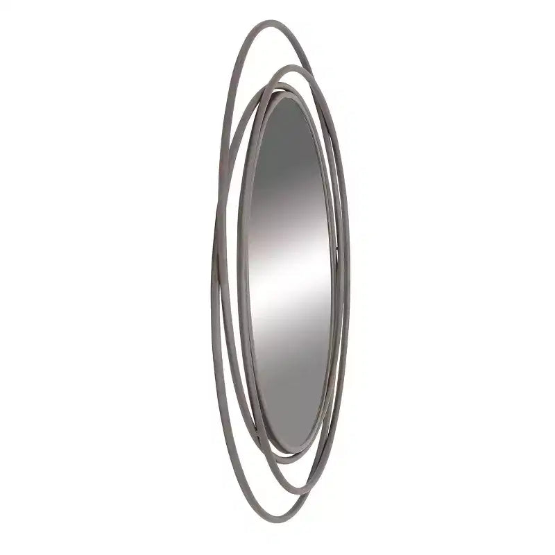 Metal Overlapping Circle Frame Wall Mirror- Olivia & May