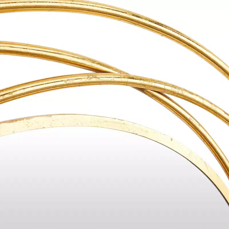 Metal Overlapping Circle Frame Wall Mirror- Olivia & May