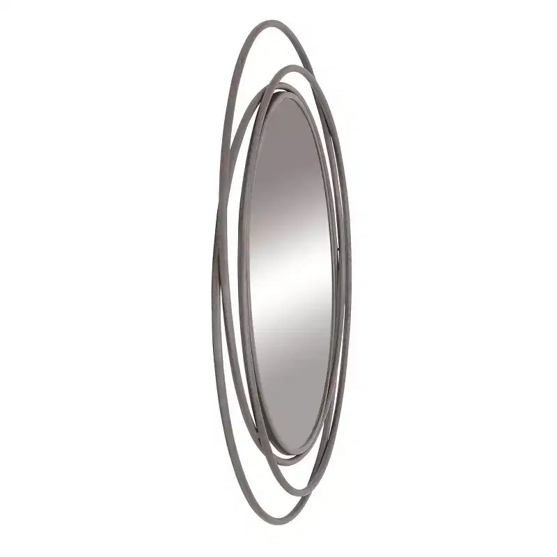 Metal Overlapping Circle Frame Wall Mirror- Olivia & May