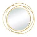 Metal Overlapping Circle Frame Wall Mirror- Olivia & May