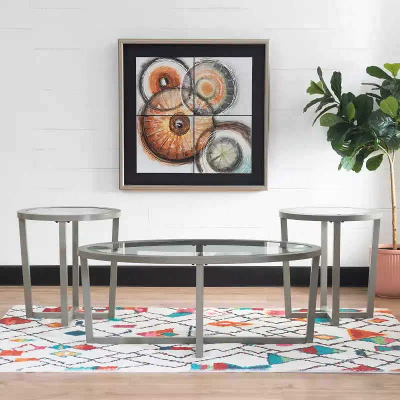 3pc Beecher Coffee and End Table Set - Powell