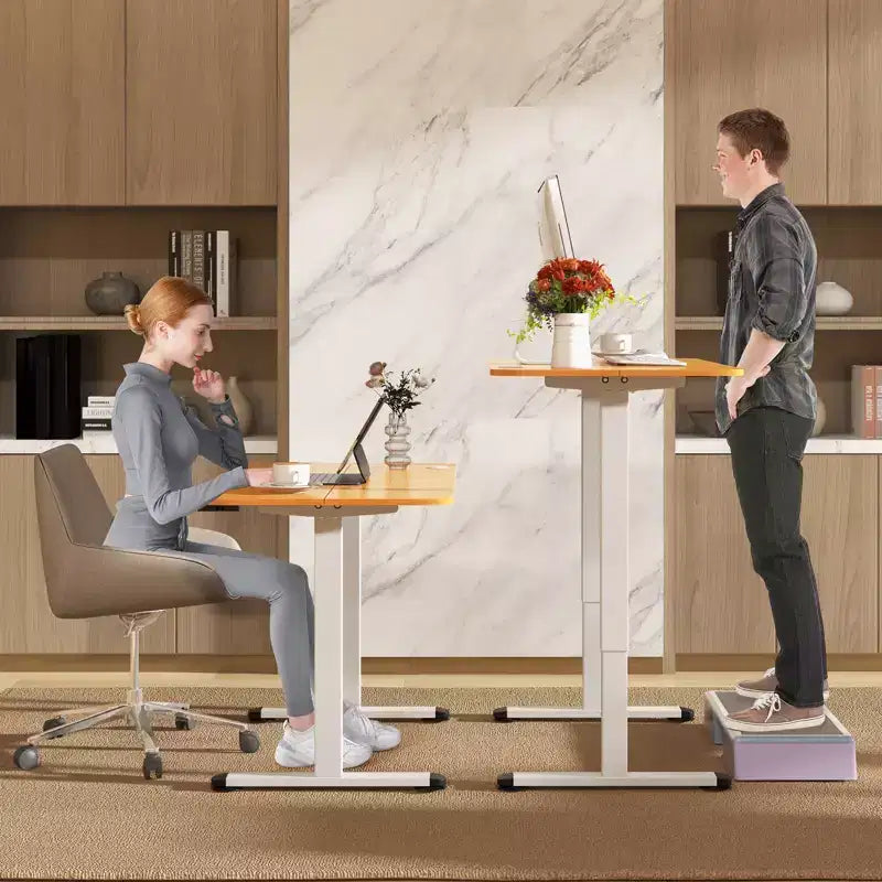 Costway Electric Standing Desk Height Adjustable Sit to Stand Computer Workstation Home Office