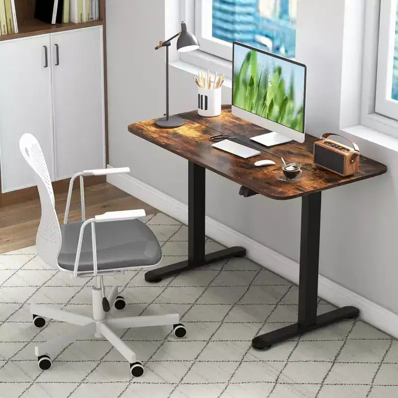 Costway Electric Standing Desk Height Adjustable Sit to Stand Computer Workstation Home Office