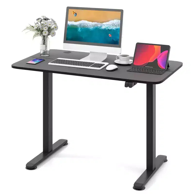 Costway Electric Standing Desk Height Adjustable Sit to Stand Computer Workstation Home Office