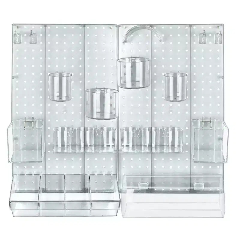Azar Displays 24-Piece Pegboard Wall Organizer Kit
