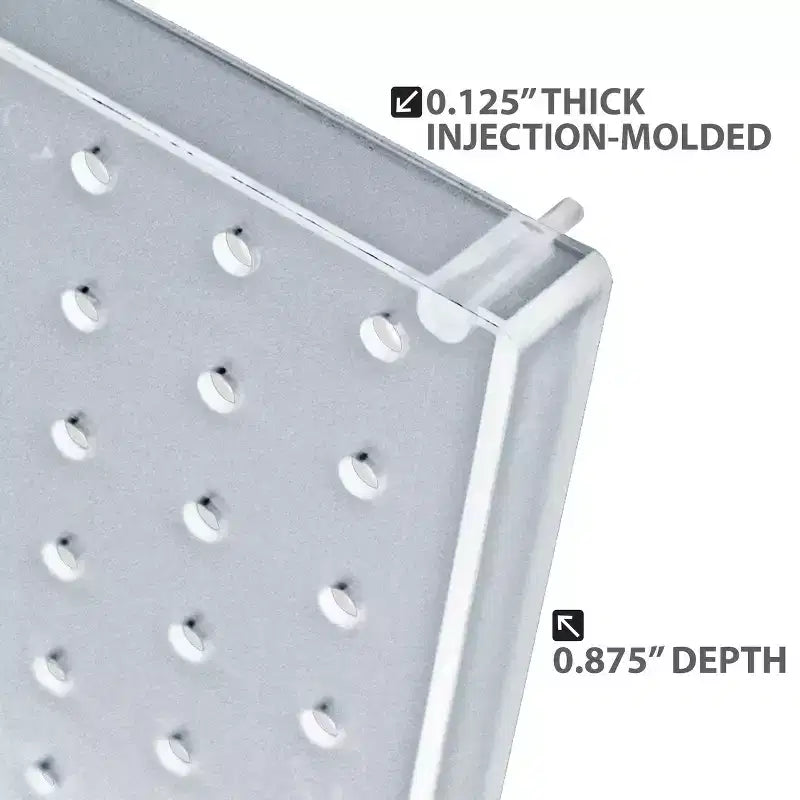 Azar Displays 24-Piece Pegboard Wall Organizer Kit