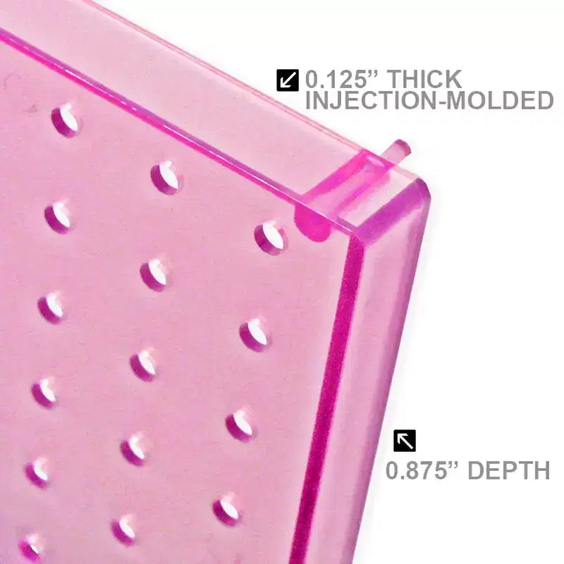 Azar Displays 24-Piece Pegboard Wall Organizer Kit