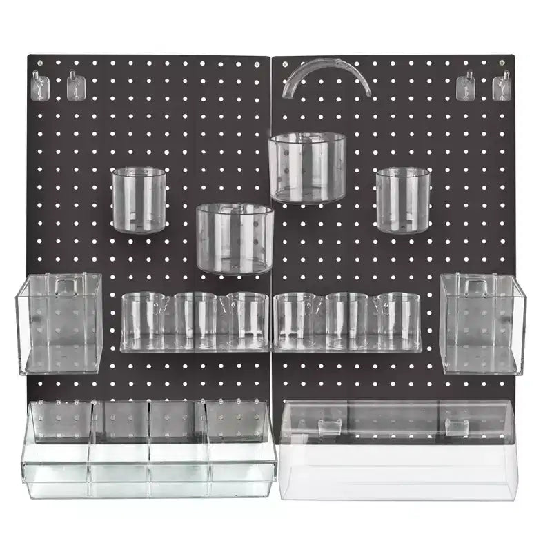 Azar Displays 24-Piece Pegboard Wall Organizer Kit