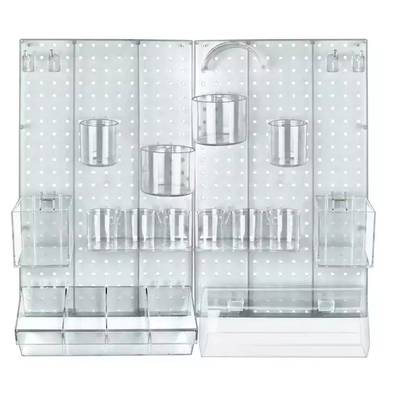 Kit d'organisation murale Azar Displays 24 pièces avec panneaux perforés
