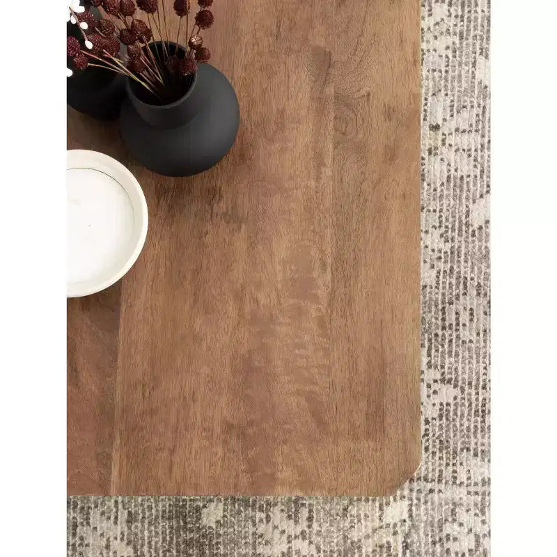 Kate and Laurel Talcott Square Wood Coffee Table, 26x26x18, Walnut Brown