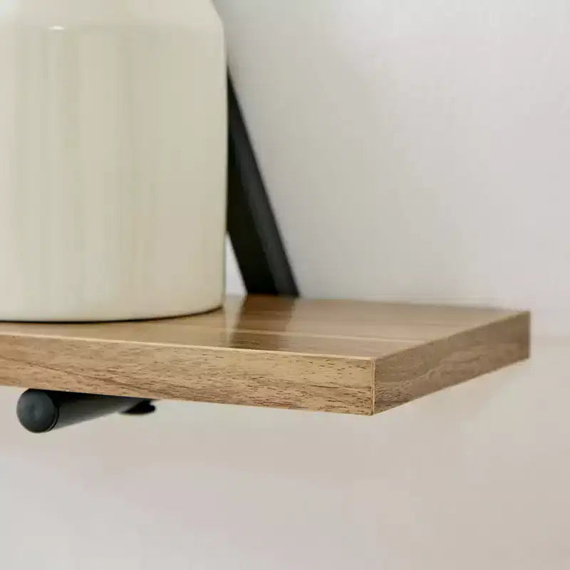 15.7 x 13.5 Set of 2 Reversible Triangle Accent Wall Shelves - Danya B.
