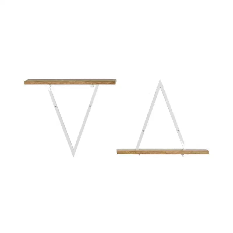 Lot de 2 étagères murales triangulaires réversibles 15,7 x 13,5 - Danya B.