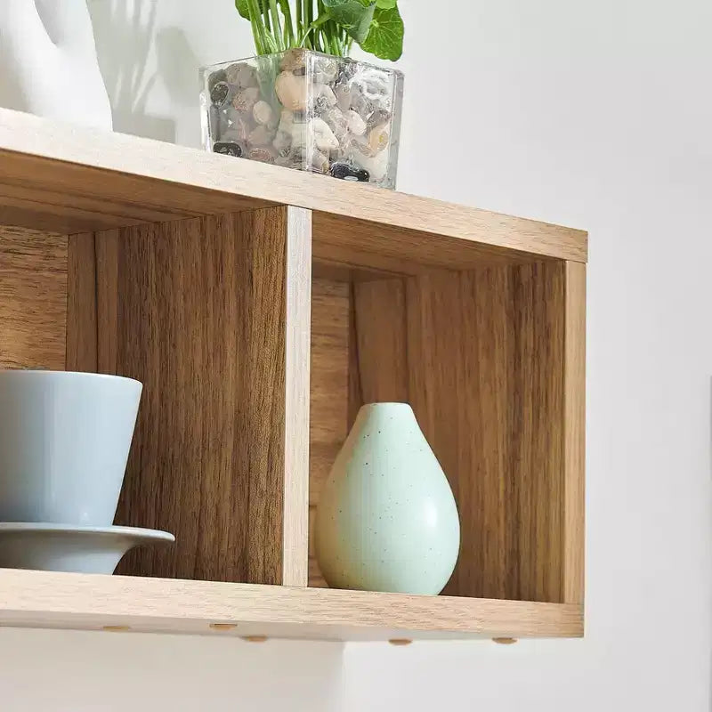 3pc Bauhaus Floating Geometric Cubby Wall Shelf Set - Danya B.